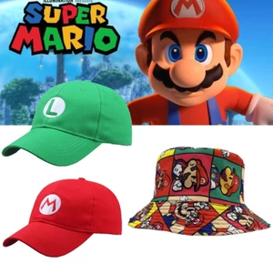 Unisex Super Mario In Người Lớn Người Cá Mũ Hoạt Hình Lưu Vực Trẻ Em Che Nắng Mũ Trẻ Em Người Hâm Mộ Sinh Nhật Cosplay