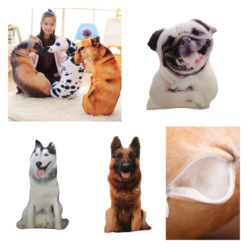 Gối hình 3d thoải mái cho chó Đồ chơi sang trọng dễ thương và mềm mại Vải sang trọng ngắn và bông Pp có sẵn nhiều màu sắc và kích cỡ khác nhau