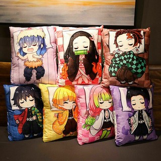 Gối Nhồi Bông Mềm Mại Hình Nhân Vật Nezuko Tanjiro Trong Demon Slayer