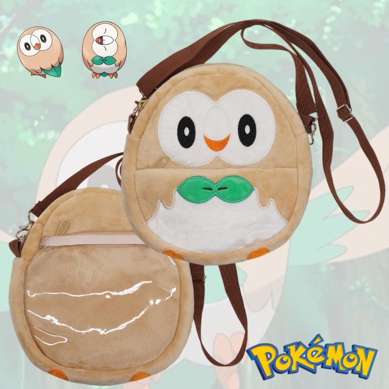 Rowlet Sang Trọng Túi Đơn Đeo Vai Học Sinh Hoạt Hình Túi Xách Quà Tặng