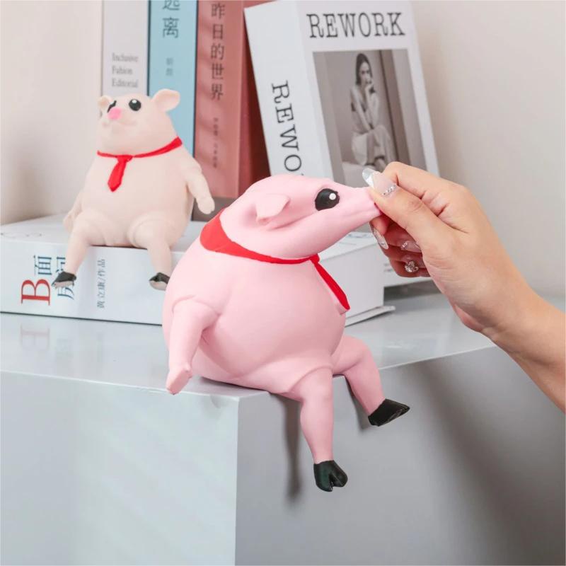 Đồ Chơi Mềm Dẻo Giảm Stress Hình Chú Heo Hồng Xinh Xắn