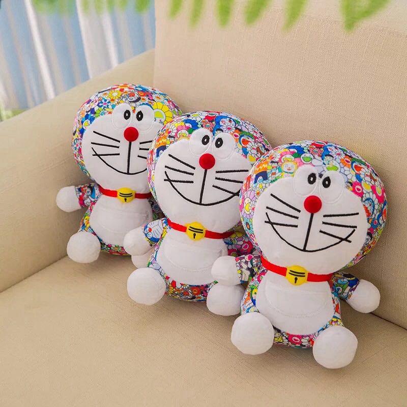 Búp Bê Sang Trọng Doremon x Takashi Murakami – Phiên Bản Giới Hạn Uniqlo 2018, Đồ Chơi Sưu Tầm Cho Bé