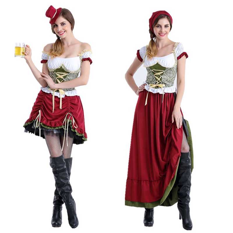 Trang phục cờ lê bia Oktoberfest với chất liệu mềm mại và co giãn cho nữ