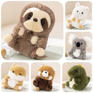 Động vật Đồ chơi nhồi bông đáng yêu Gấu trúc, Koala, Sloth, Hamster, Alpaca, Khủng long, Vải ngắn sang trọng, Đầy bông Pp chất lượng, Tuyệt vời như phòng và trang trí Trẻ em