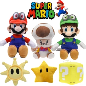 30cm Super Mario Green Luigi Red Mario Ngồi Sang Trọng Đồ Chơi Trò Chơi ShineSprite Nấm Ông Già Búp Bê Nhồi Bông Trang Trí Nhà Trẻ Em Trẻ Em Người Lớn Người Hâm Mộ Sinh Nhật Xmas