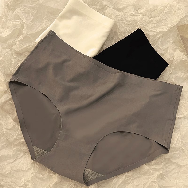 Giảm giá nóng quần lót lụa băng phụ nữ cotton đáy quần lót liền mạch mùa hè thoải mái giữa eo cô gái trẻ quần lót nữ đơn giản