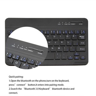 Bàn Phím Bluetooth 3.0 Không Dây Mini 7 / 8 Inch Cho IOS Android Tablet PC Windows IPad