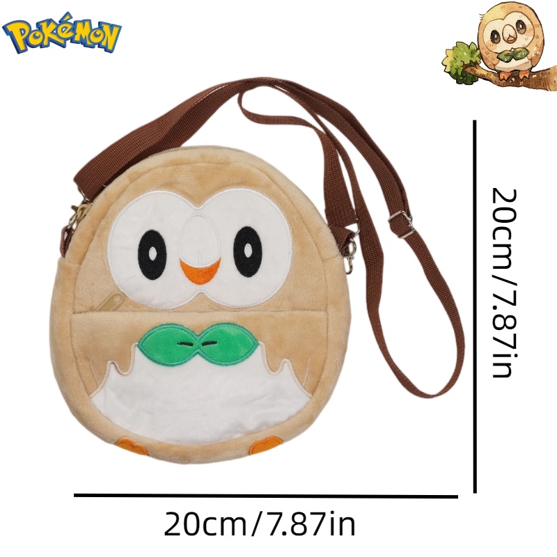 Rowlet Sang Trọng Túi Đơn Đeo Vai Học Sinh Hoạt Hình Túi Xách Quà Tặng