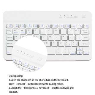 Bàn Phím Bluetooth 3.0 Không Dây Mini 7 / 8 Inch Cho IOS Android Tablet PC Windows IPad