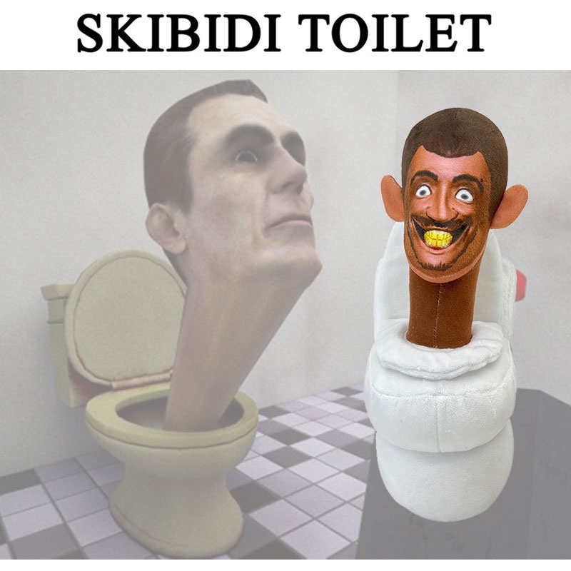 Đồ chơi nhồi bông Hình Toilet Skibidi 28cm Ngộ Nghĩnh