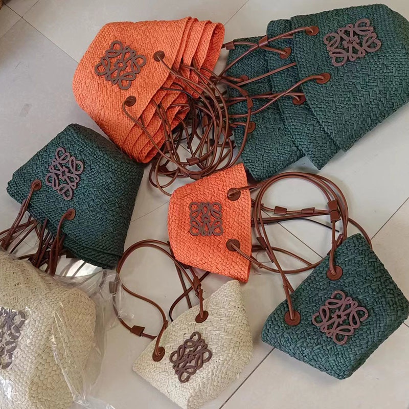 Túi mây sành điệu Thủ công Wicker Tote Urban Tối giản Dây đeo thời trang đôi