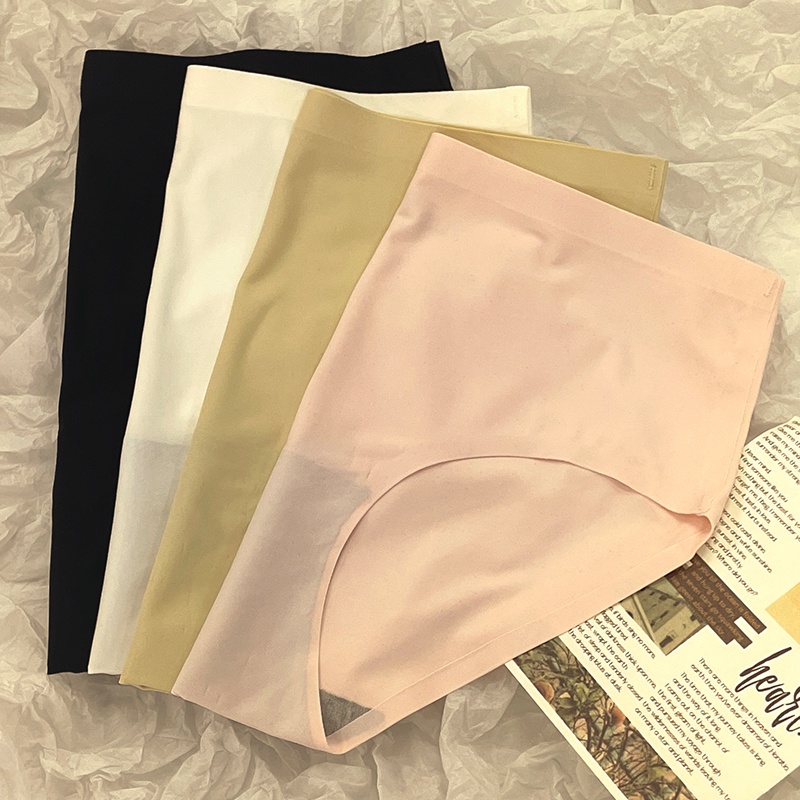Kích thước m-xl phụ nữ liền mạch đồ lót lụa băng thoải mái giữa eo phụ nữ quần lót cotton đơn giản đũng quần cô gái trẻ quần lót nữ