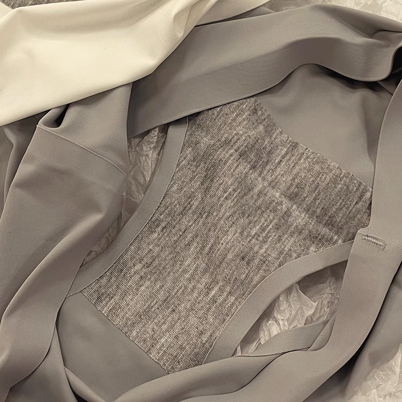 5 màu sắc mùa hè băng lụa đồ lót liền mạch nữ, đũng cotton, giữa eo, thoải mái, đơn giản, cho cô gái trẻ