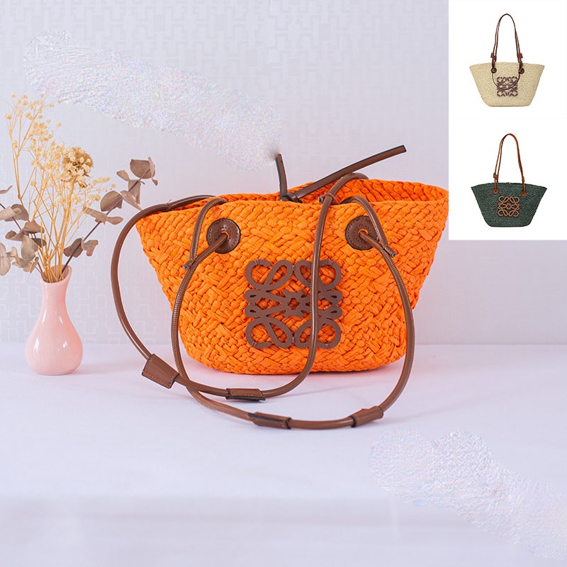 Túi mây sành điệu Thủ công Wicker Tote Urban Tối giản Dây đeo thời trang đôi