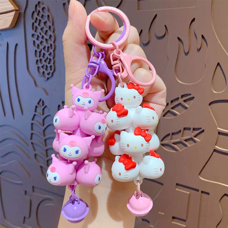 Móc khóa mèo KT đa năng có thể xếp chồng lên nhau hoạt hình Những dịp thích hợp cho nhiều loại