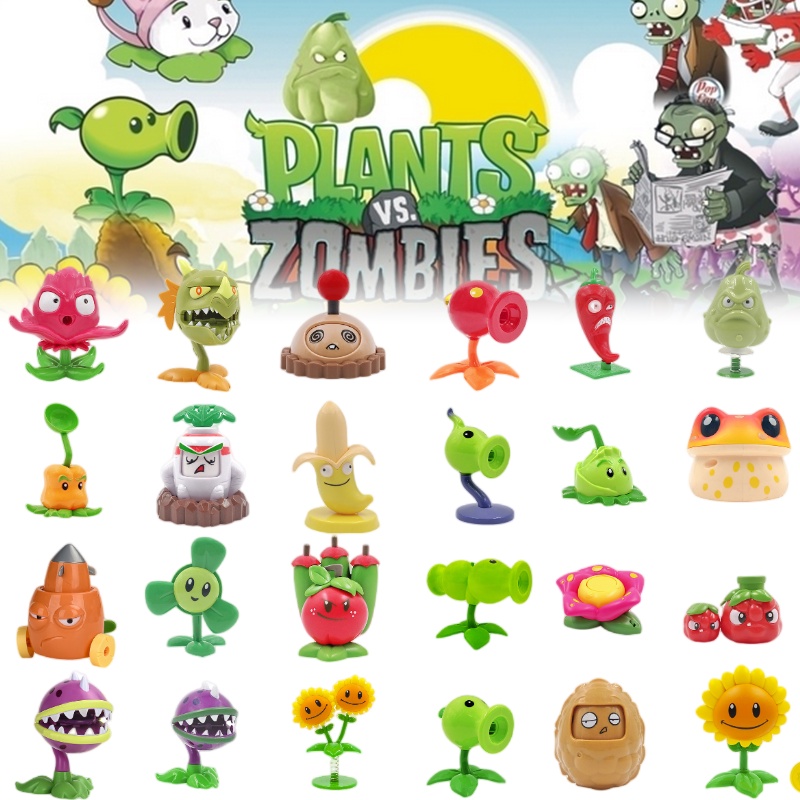Zombies Vs. Bộ đồ chơi thực vật với nhiều nhân vật và bệ phóng phóng Chiếu