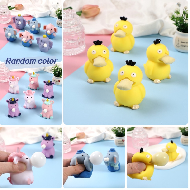 Con voi thổi bong bóng hoàn hảo để giảm căng thẳng và