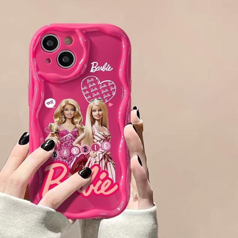 Ốp Điện Thoại Viền Cong Hình Công Chúa barbie 3d Cho IPhone Plus