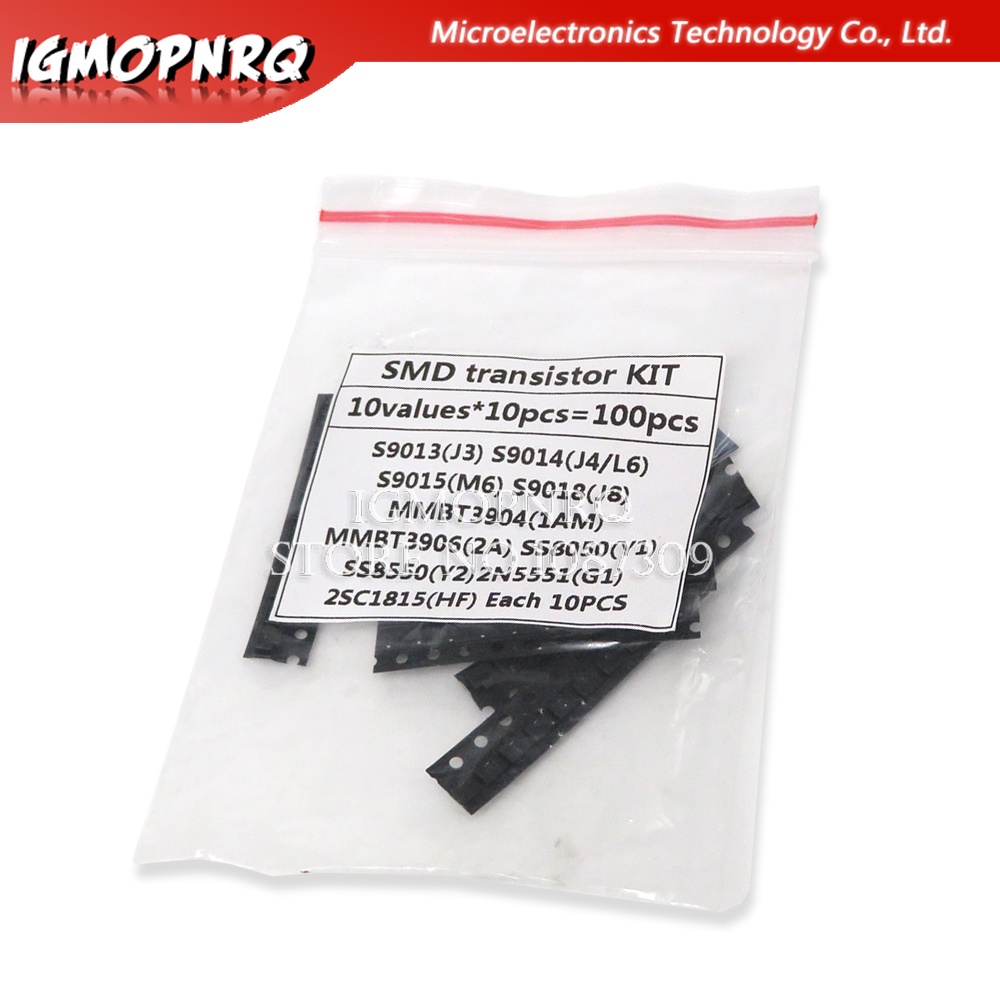 90 SMD Transistoren Set - NPN & PNP SOT23, 18 Verschiedene Typen