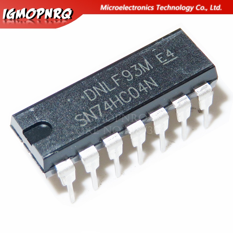 Icom 7400 1x SN7404 Hex Inverter IC PDIP-14 - NOS Unbenutzt In Stangenverpackung NOS IC Unverbaut - Foto 2