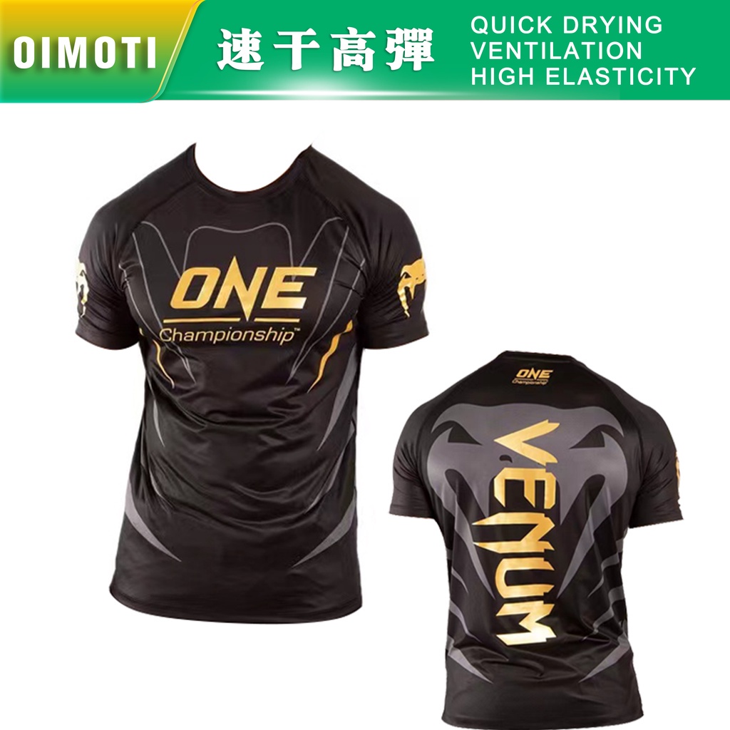 Áo thun bó sát ngắn tay VENUM Venom Mma mới nhanh khô và thấm mồ hôi, thích hợp cho nam chạy bộ, tập thể dục và đi bộ đường dài