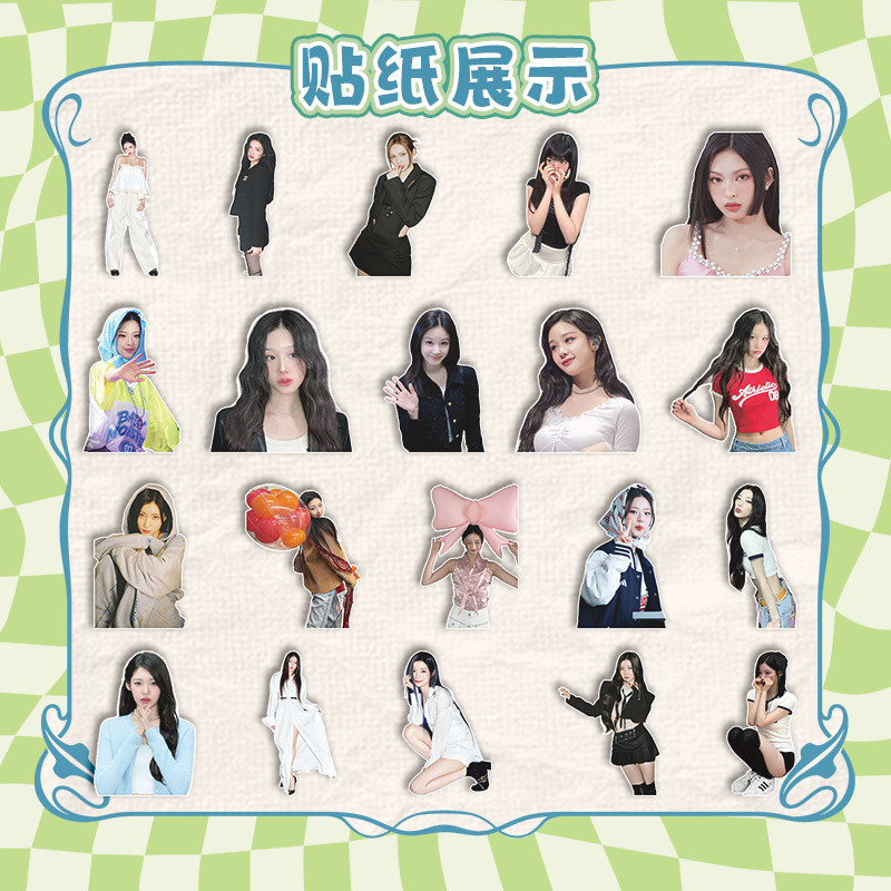 LINXX 40 Chiếc BABYMONSTER Miếng Dán Gói HD Hình Ảnh Quạt Bộ Sưu Tập Hàng Hóa K-Pop Sưu Tập Miếng Dán