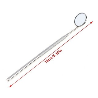 1 Gương Răng Miệng Nha Khoa Đầu Dò Inox Gương Miệng Phản Quang Dụng Cụ Vệ Sinh Tay Cầm Gương