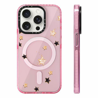 Trừu Tượng Ngôi Sao Vàng Sạc Từ Tính Không Dây Tương Thích Cho IPhone11 12 13 14 15 16ProMax Cover 16PLUS Silicon Mềm Trong Suốt Ốp Lưng Chống Sốc