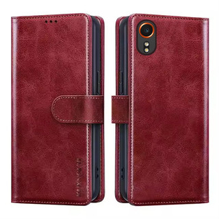 Ví đựng điện thoại cho Samsung Galaxy Xcover 7 có ngăn đựng thẻ Vỏ chống sốc bằng da lật từ tính