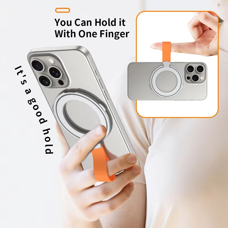 Giá đỡ vòng từ tính hai mặt Series Xoay 360 độ Magsafe Giá đỡ kim loại Giá đỡ điện thoại có thể tháo rời cho điện thoại