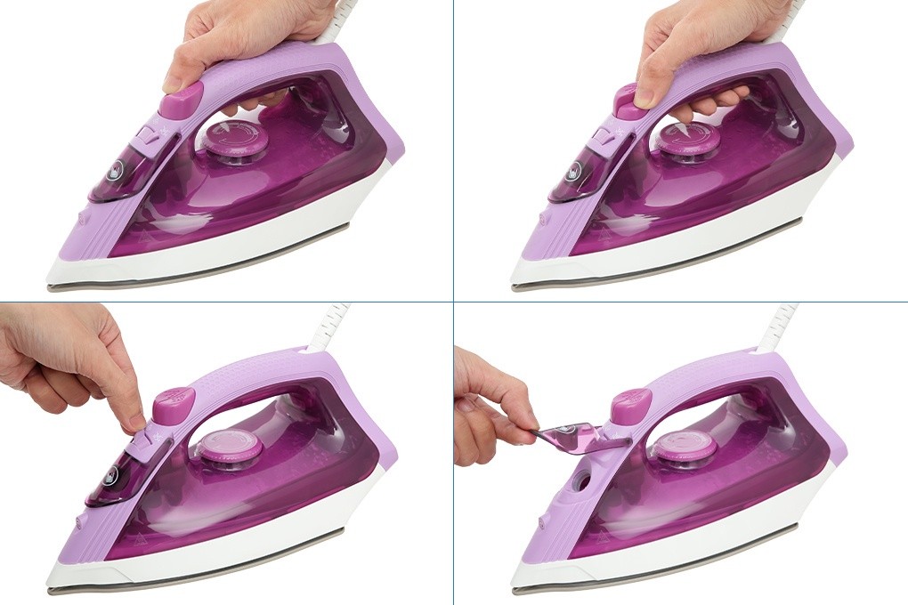 Mô tả Bàn ủi hơi nước Tefal FV1955E0 - Mặt đế Ceramic chống dính - Công suất 1400W - Giao hỏa tốc 2h HCM - 4