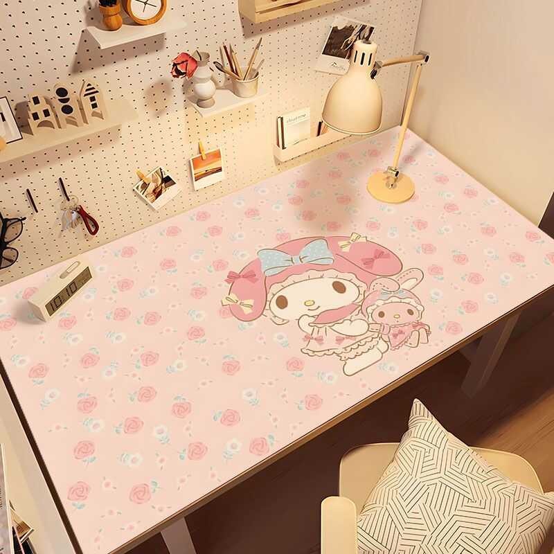 Sanrio Kuromi Để Bàn Kawaii My Melody Ins Sinh Viên Hoạt Hình Dễ Thương Kuromi Trẻ Em Học Máy Tính Để Bàn May Khăn Trải Bàn