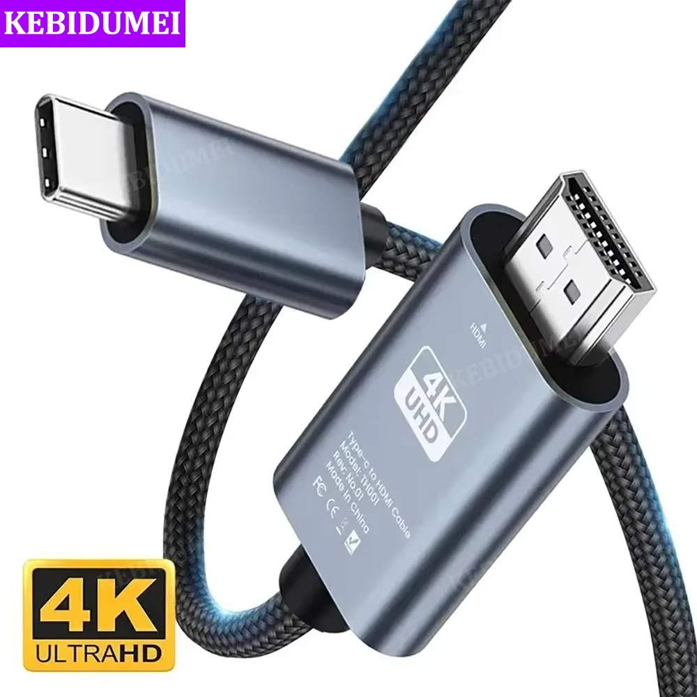 [Sẵn sàng] Cáp HDMI Cáp chuyển đổi Video HDTV 4K 60Hz Cáp USB C LOẠI C sang HDMI Cáp màn hình giống nhau TV Cáp chiếu màn hình máy tính