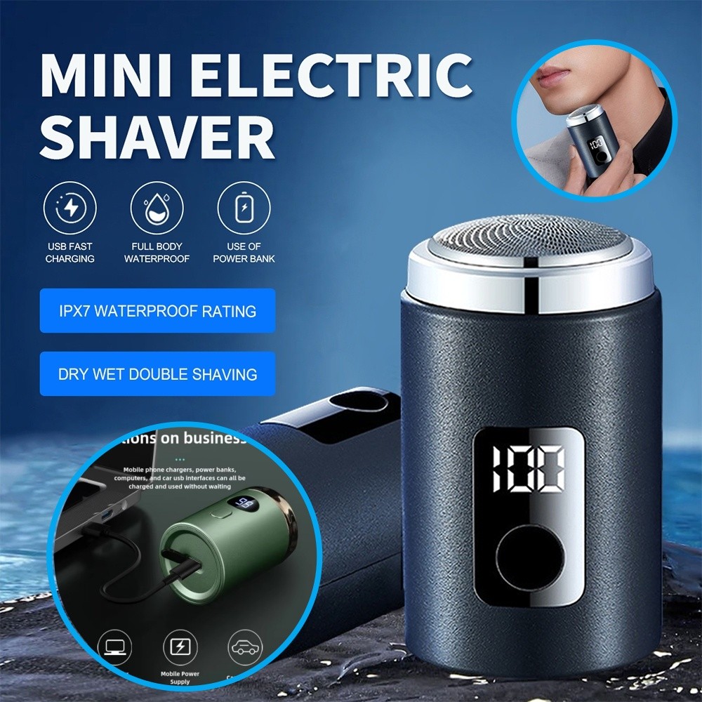 2 Chiếc Nam Máy Cạo Râu Điện Sạc Usb Mini Bỏ Túi Du Lịch Dao Cạo Ướt Khô Thoải Mái Du Lịch Dễ Dàng Râu Cơ Thể Tông Đơ Cắt Tóc Bỏ Túi Dao Cạo Quà Tặng Năm Mới Cho Bạn Trai Cha