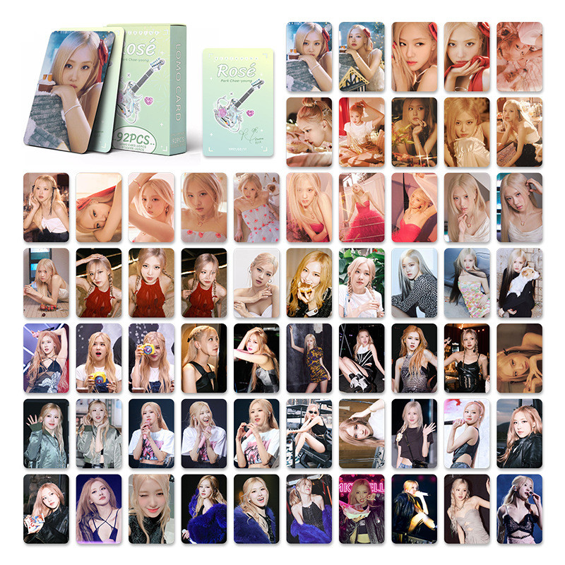 LINXX 92 Chiếc BLACKPINK Nhóm Selfie Lomo Cards Set HD Hình Ảnh Laser Photocards Bộ Sưu Tập Quạt Thẻ Quà Tặng Kpop Hàng Hóa Sinh Nhật Quà Tặng Giáng Sinh