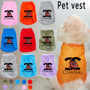 ✨ Hàng Mới Về ✨ Quần Áo Thú Cưng Hợp Thời Trang In Hình Mèo / Chó Thoáng Khí Polyester Lưới Áo Vest Quần Áo Chó