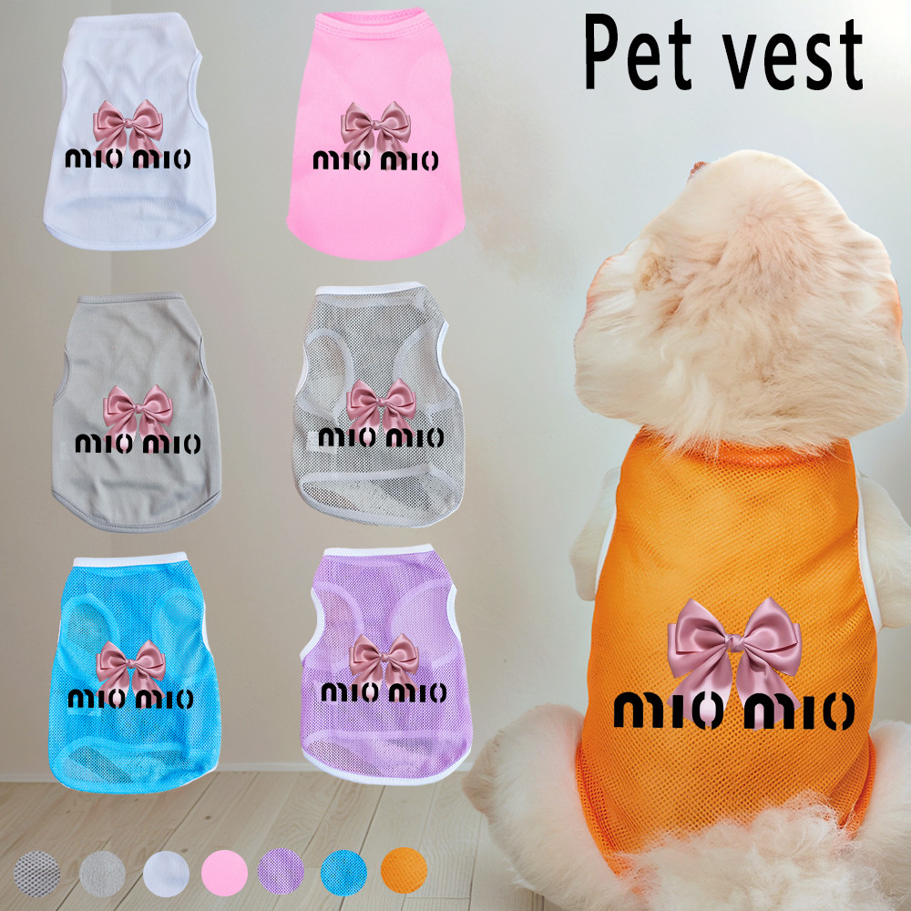 Áo Vest lưới Polyester in nơ thoáng khí và thoải mái cho mèo / chó