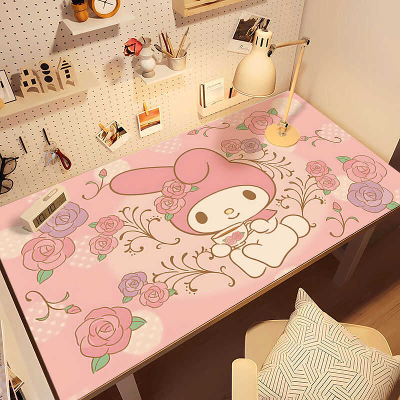 Sanrio Kuromi Để Bàn Kawaii My Melody Ins Sinh Viên Hoạt Hình Dễ Thương Kuromi Trẻ Em Học Máy Tính Để Bàn May Khăn Trải Bàn