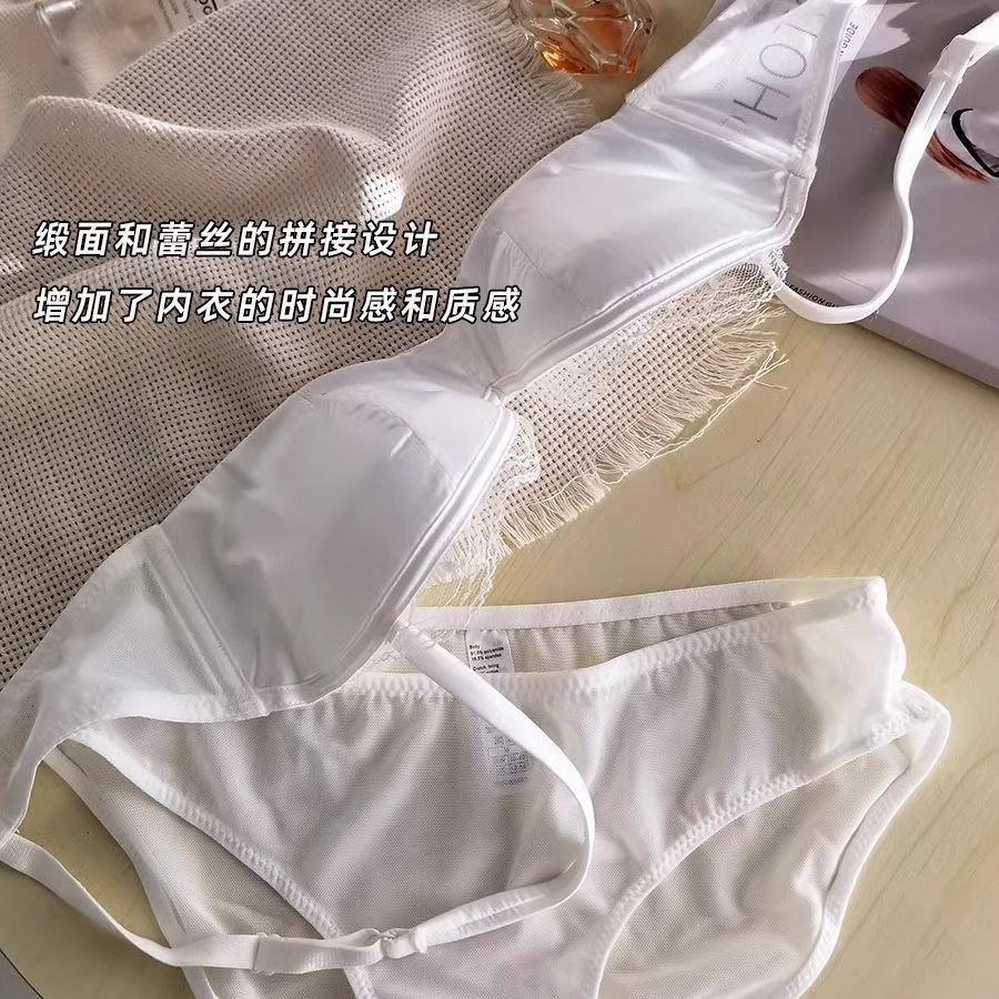Nhẹ Nửa Quần Lót Nữ Tập Hợp Mỏng Hơn Nhìn Ren Gợi Cảm Chống Chảy xệ Unempty Cup Áo Ngực Bộ
