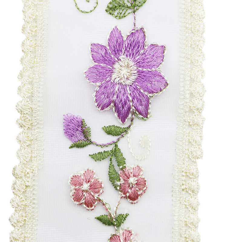 Vải hoa hồng thêu ren 8-9cm, phù hợp may quần áo và làm rèm cửa, style retro Pháp (2 Yard/gói) | BigBuy360 - bigbuy360.vn