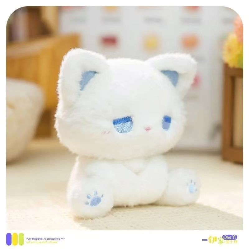 Dễ Thương emo Mèo Con Gấu Bông Hoạt Hình 15cm Bàn Với Búp Bê Ngồi Đồ ...