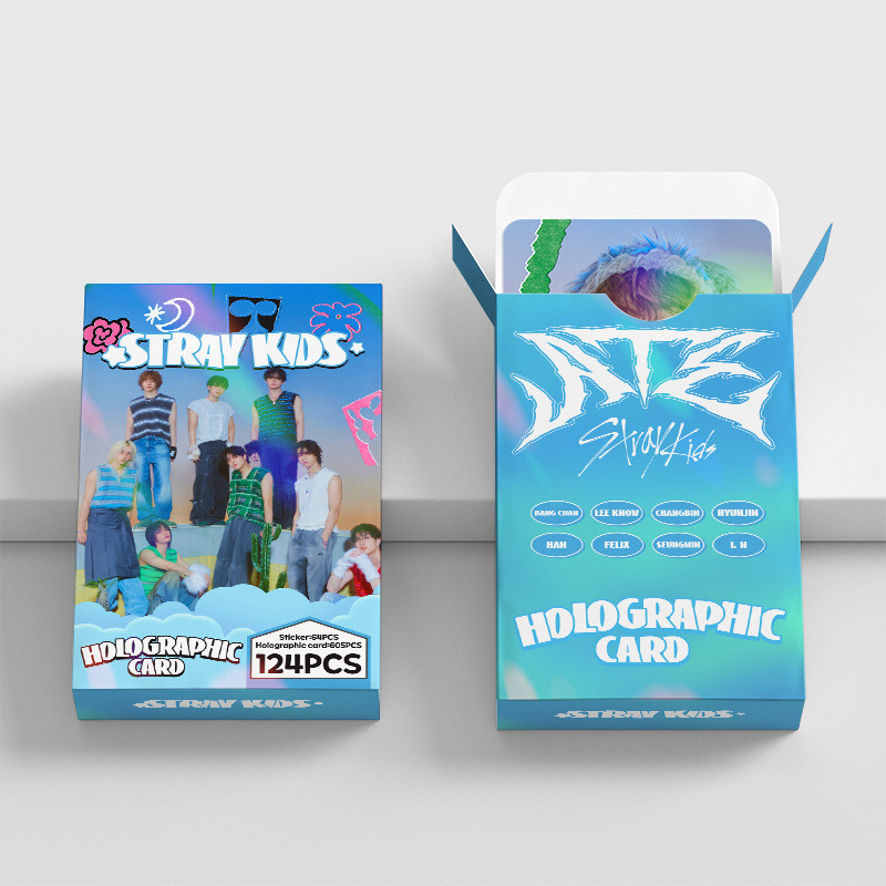 LINXX 124 Chiếc STRAYKIDS Lomo Bộ Thẻ Laser Hình Ảnh HD Photocards Quạt Kpop Sưu Tập Hàng Hóa Món Quà Hoàn Hảo