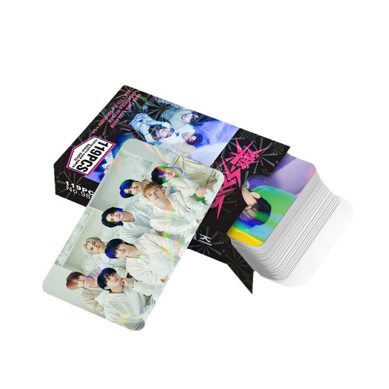 LINXX 124 Chiếc STRAYKIDS Lomo Bộ Thẻ Laser Hình Ảnh HD Photocards Quạt Kpop Sưu Tập Hàng Hóa Món Quà Hoàn Hảo