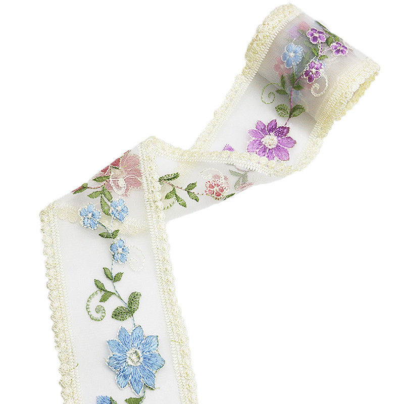Vải hoa hồng thêu ren 8-9cm, phù hợp may quần áo và làm rèm cửa, style retro Pháp (2 Yard/gói) | BigBuy360 - bigbuy360.vn