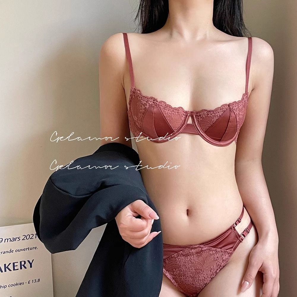 Quần lót nữ nửa cup ren siêu mỏng, chống chảy xệ, phù hợp ngực lớn làm nhỏ