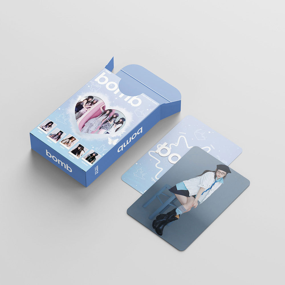 LINXX 55 Chiếc ILLIT Kpop Lomo Cards Set BOMB Theo Chủ Đề HD Thẻ Ảnh Quạt Bộ Sưu Tập Thẻ Hàng Hóa 3inch Sưu Tập Thẻ Nhỏ