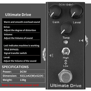 10 Kiểu Hiệu Ứng Đàn guitar Điện Vintage Overdrive Ultimate Drive Crunch Biến Dạng Giấc Mơ Mỹ Cổ Điển Hợp Âm Pha Vintage Hợp Âm Analog Độ Trễ Kỹ Thuật Số Tremolo Độ Trễ Tương Tự