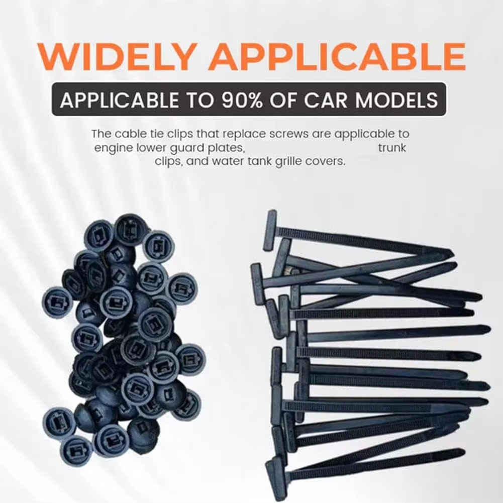 Nylon Đa Năng Dây Buộc Cáp Khóa-Túi Chịu Lực Zip Ties Giá Đỡ Với Pin & Nút Thiết Kế Dây Cáp Nhựa Dây Buộc Dụng Cụ Chốt Thân Xe