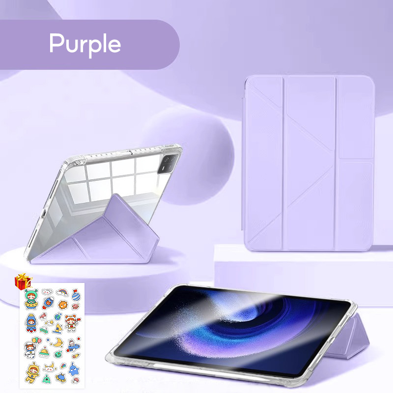 Ốp lưng TBTIC cho Xiaomi Pad 8/7 Pro, vỏ cứng acrylic có khe để bút, phiên bản 2024, 11.2 inch, tự động bật màn hình, trong suốt – ảnh mô tả chi tiết 12