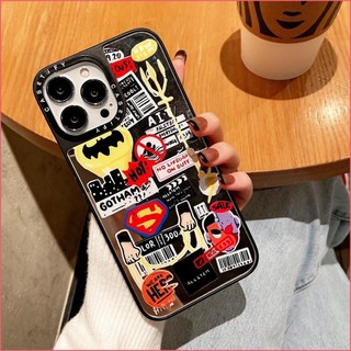 Ốp lưng gương Marvel DC Ironman Hulk Superman Batman cho iPhone 16 15 14 13 12 11 Pro Max XS X XR